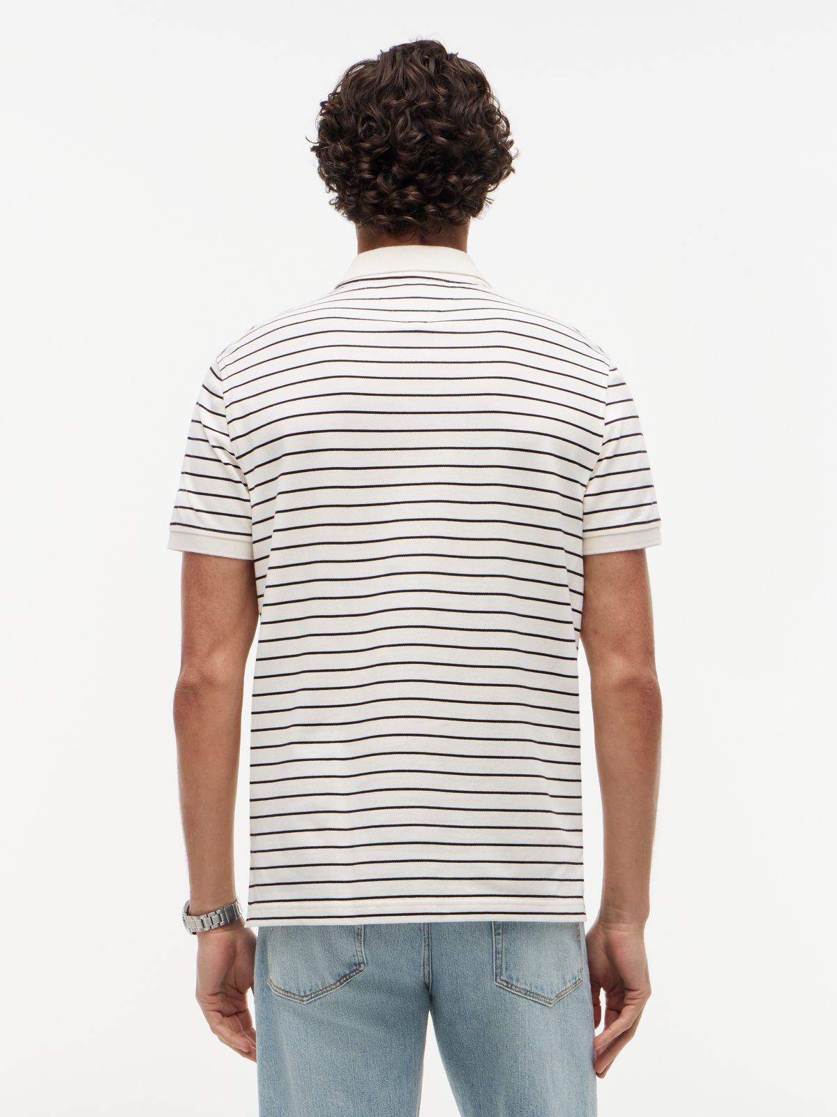 1985 Regular Fit Pique Polo Shirt — White