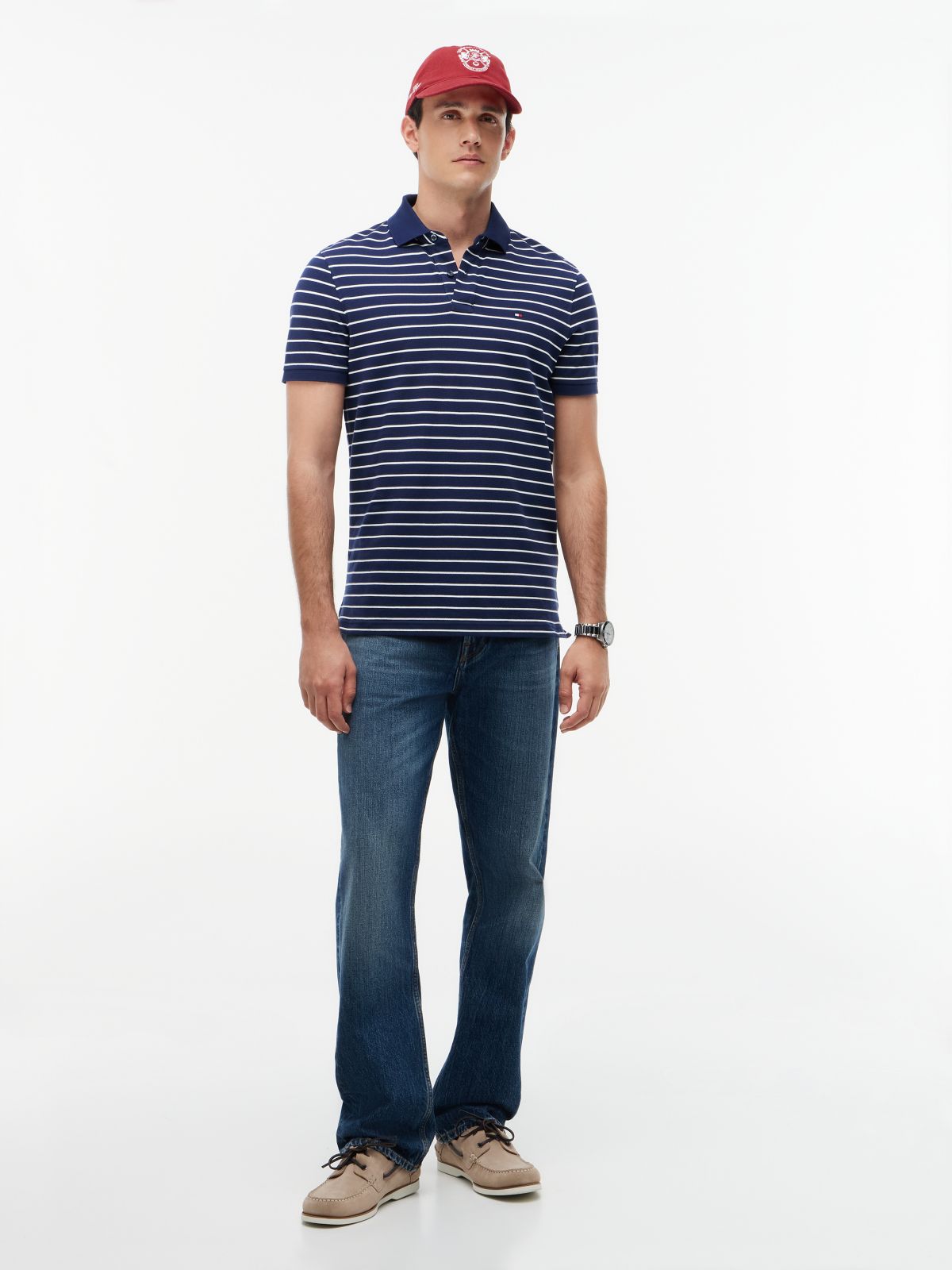 1985 Regular Fit Pique Polo Shirt — Blue