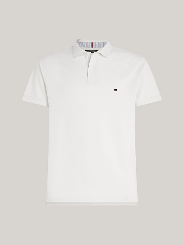 WEATHERED WHITE 1985 Collection Regular Fit Pique Polo for men TOMMY HILFIGER