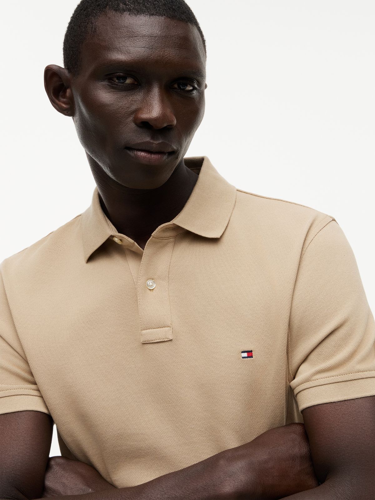 1985 Regular Fit Pique Polo Shirt — Khaki