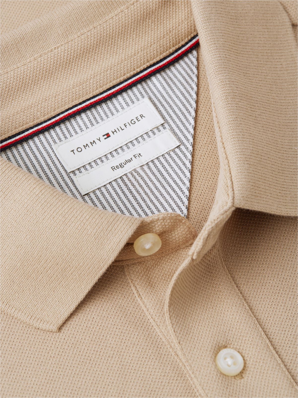 1985 Regular Fit Pique Polo Shirt — Khaki