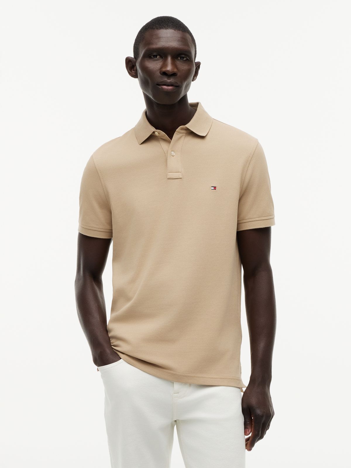1985 Regular Fit Pique Polo Shirt — Khaki