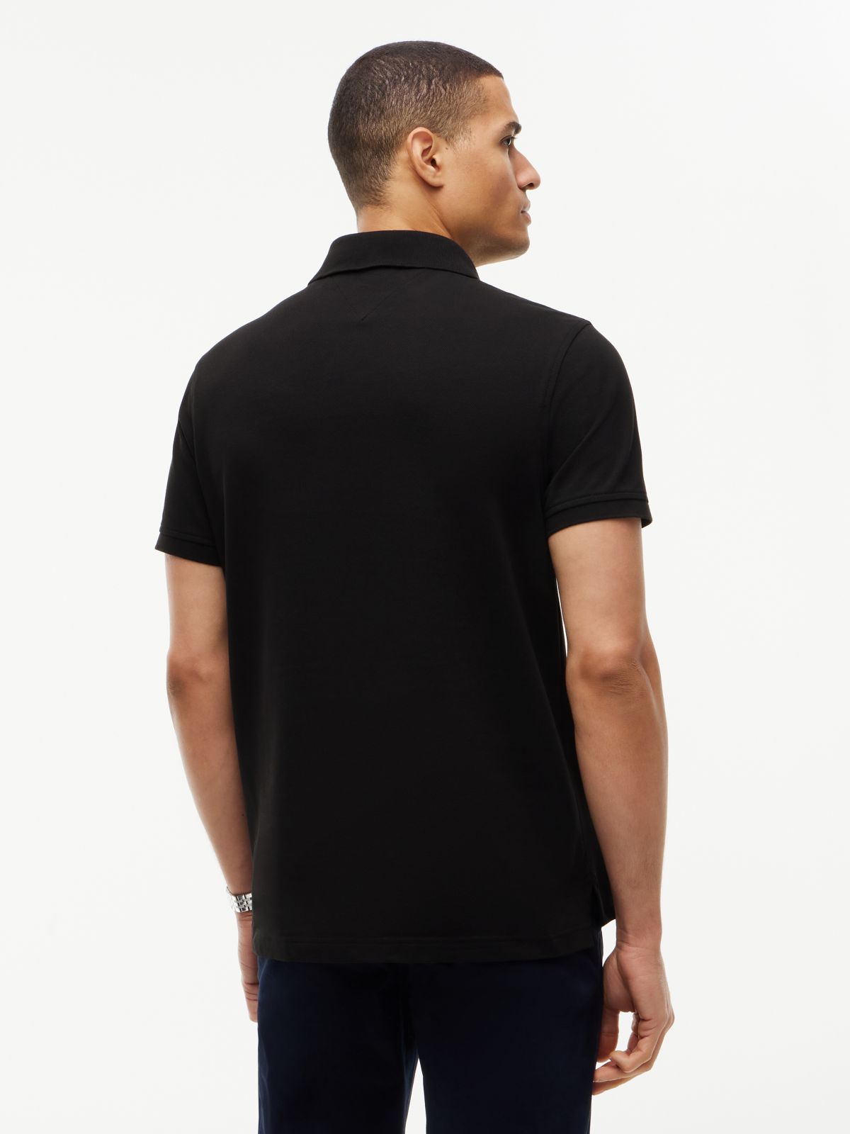 1985 Regular Fit Pique Polo Shirt — Black