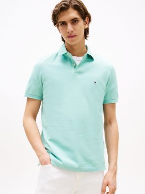 blue regular fit polo uit de 1985 collection voor heren - tommy hilfiger