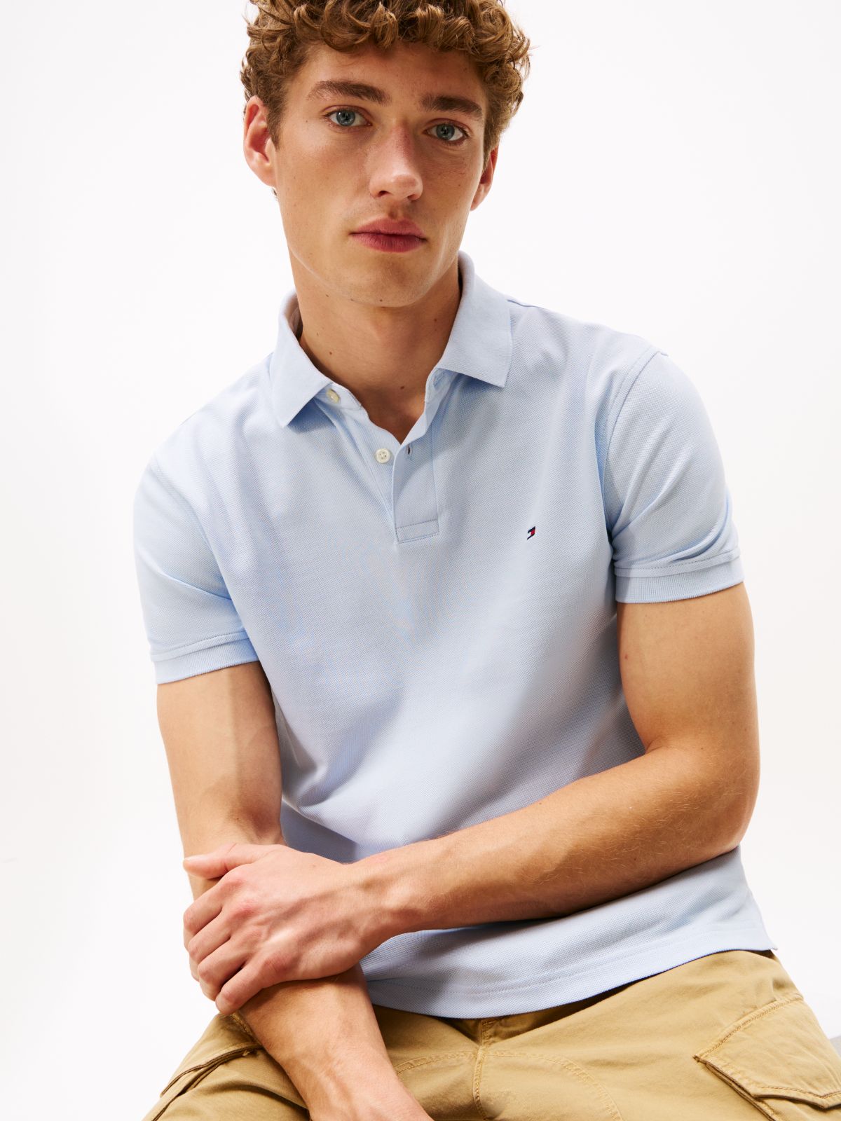 1985 Regular Fit Pique Polo Shirt — Blue
