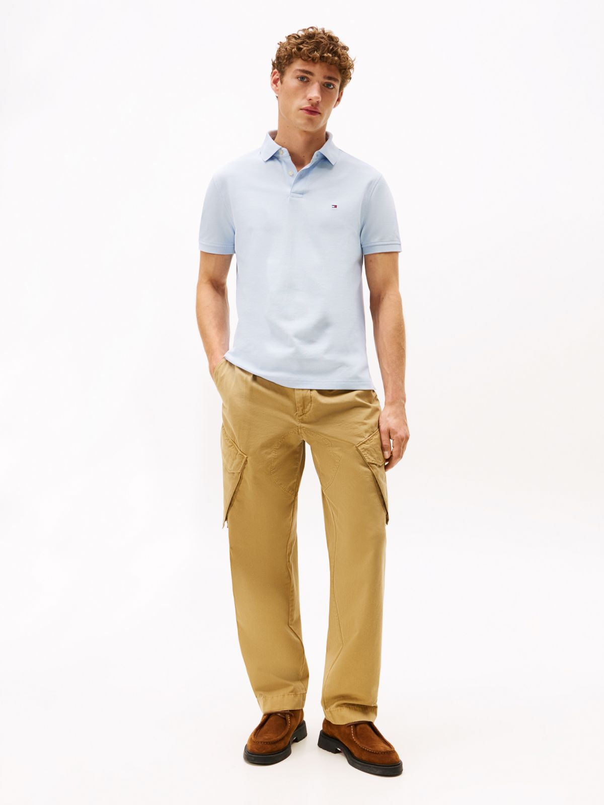 1985 Regular Fit Pique Polo Shirt — Blue
