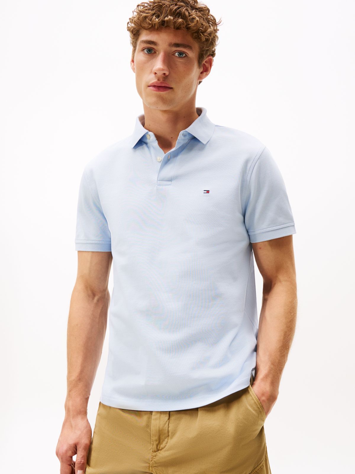 1985 Regular Fit Pique Polo Shirt — Blue