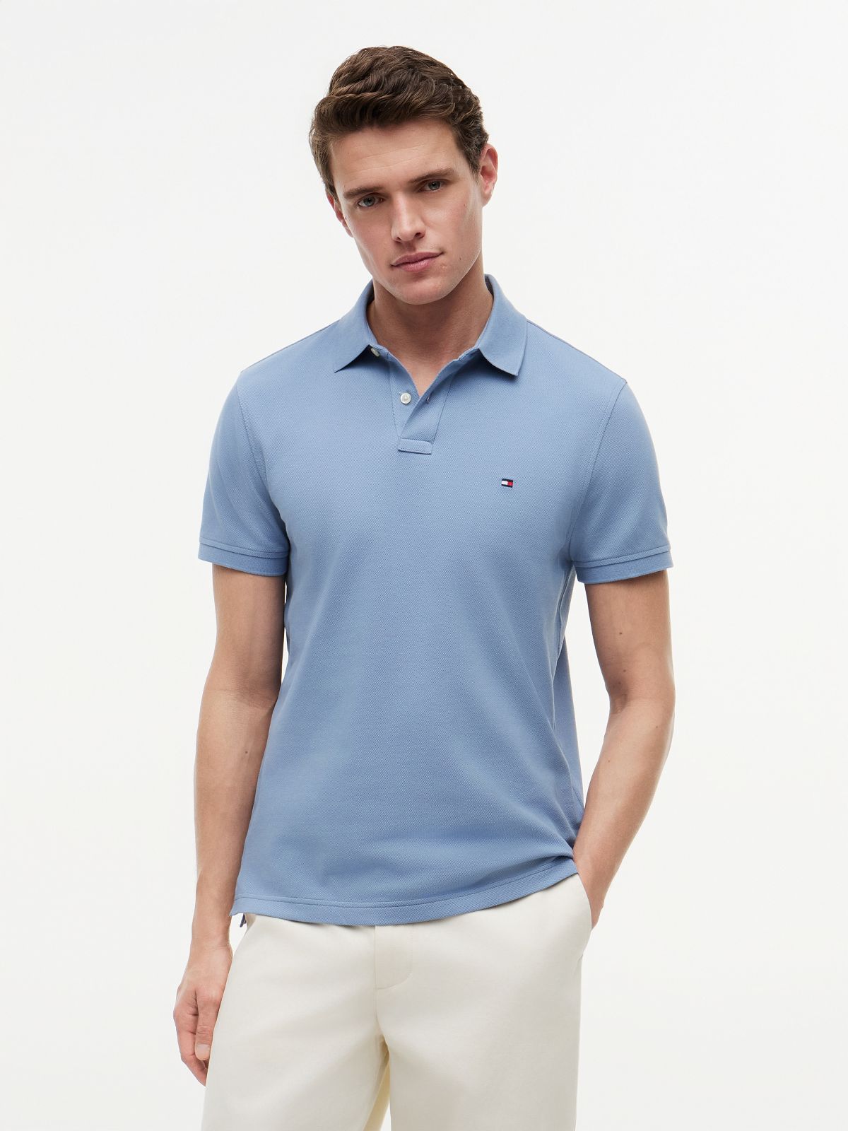 1985 Regular Fit Pique Polo Shirt — Blue