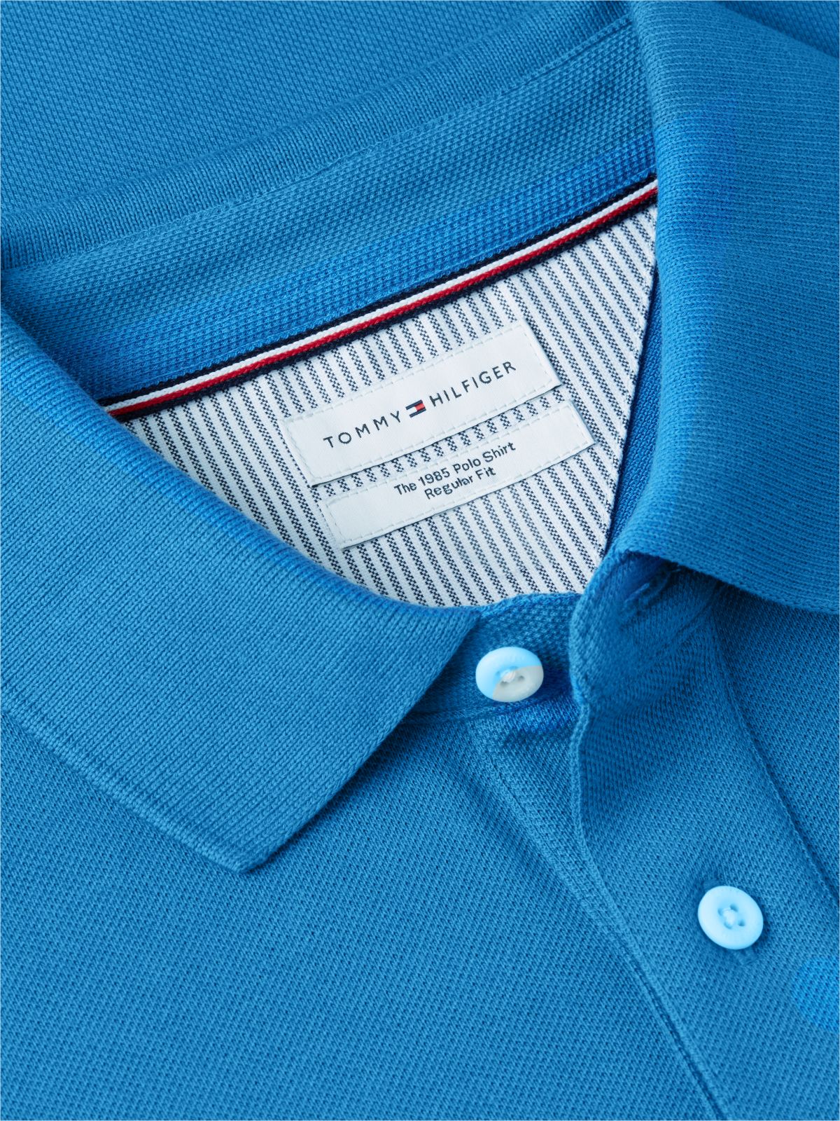 1985 Regular Fit Pique Polo Shirt — Blue