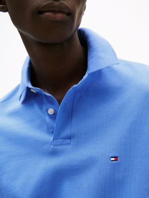 blue 1985 collection regular fit polo shirt for men tommy hilfiger