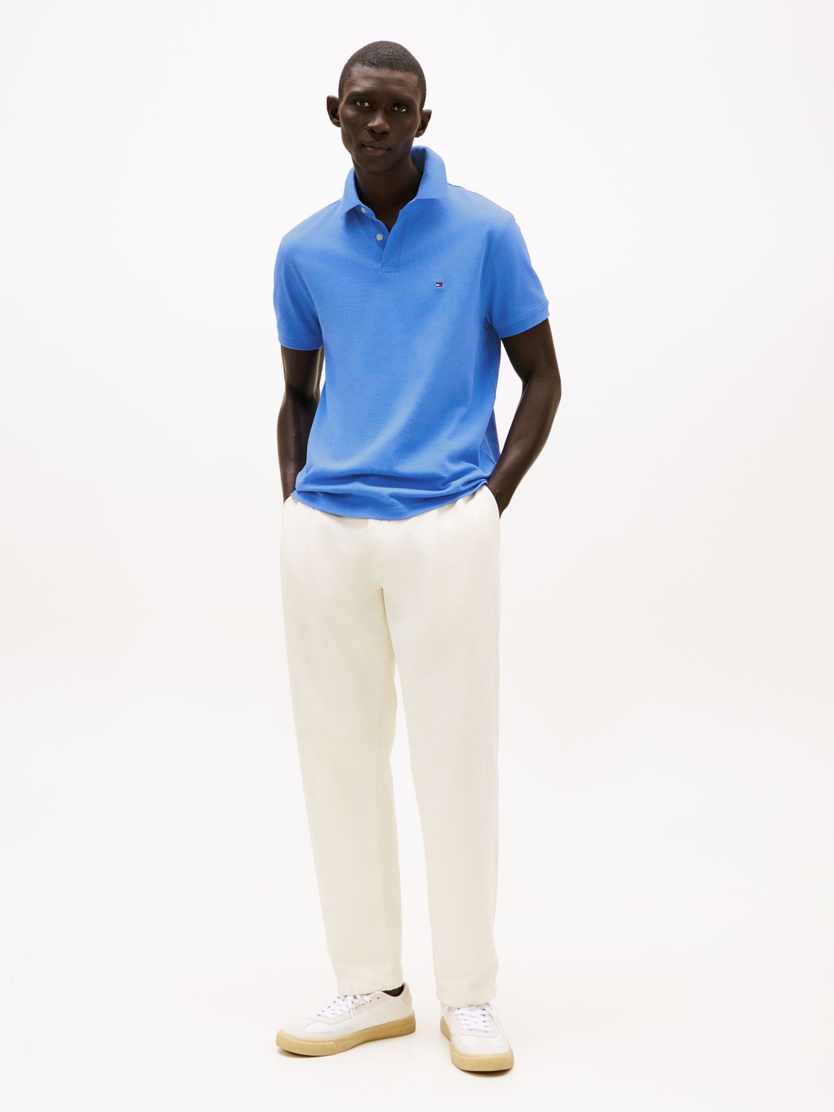 1985 Regular Fit Pique Polo Shirt — Blue
