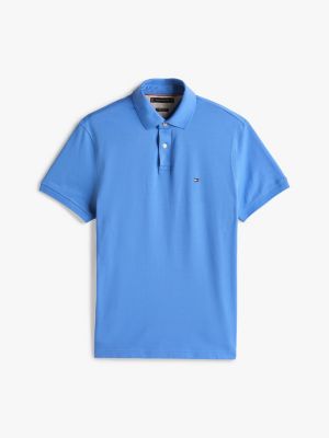 blue 1985 collection regular fit polo shirt for men tommy hilfiger