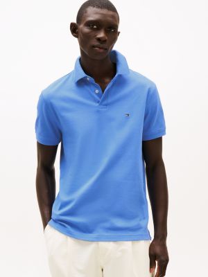 blue regular fit polo uit de 1985 collection voor heren - tommy hilfiger