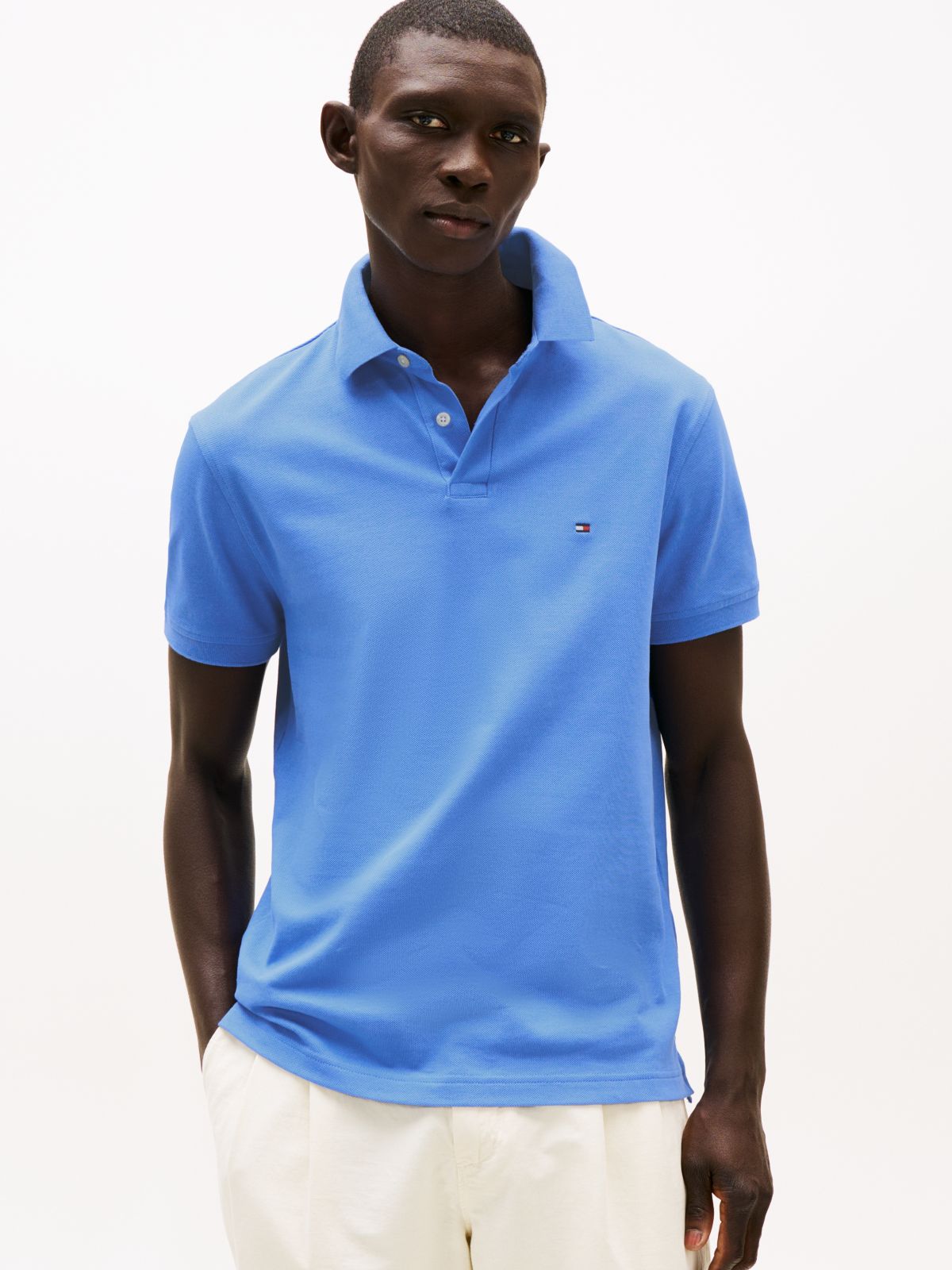 1985 Regular Fit Pique Polo Shirt — Blue