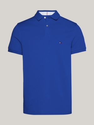 1985 Collection Textured Pique Polo Shirt Blue Tommy Hilfiger