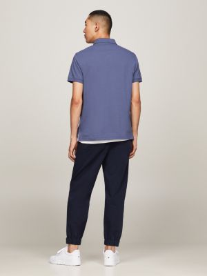 Flag Embroidery Regular Polo Shirt | Blue | Tommy Hilfiger 