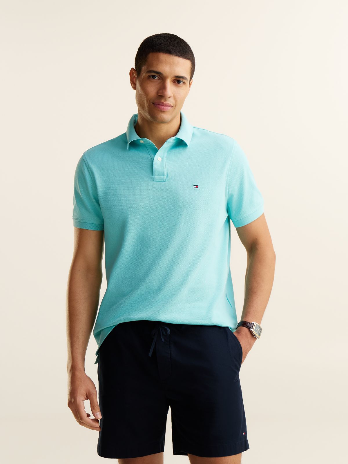 1985 Regular Fit Pique Polo Shirt — Blue