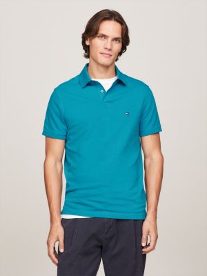 polo 1985 collection de corte regular blue de hombres tommy hilfiger