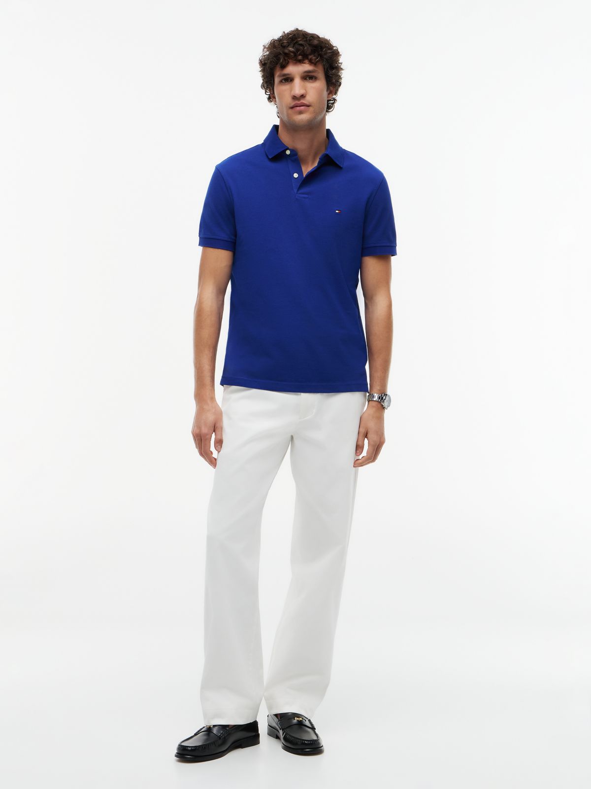 1985 Regular Fit Pique Polo Shirt — Blue