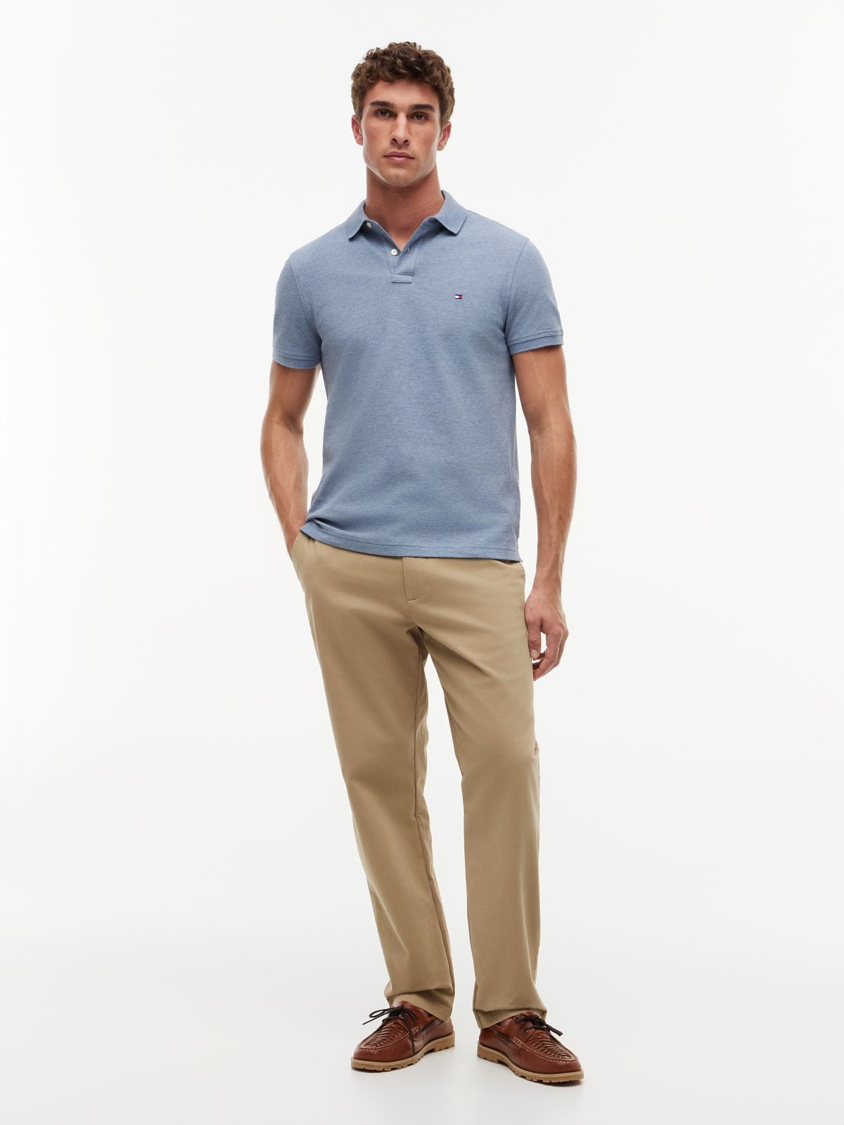 1985 Regular Fit Pique Polo Shirt — Blue