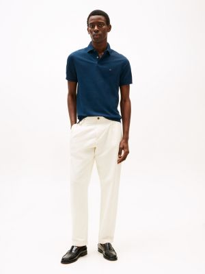 blue 1985 regular fit polo shirt for men tommy hilfiger