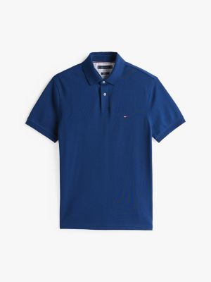 blue 1985 regular fit polo shirt for men tommy hilfiger