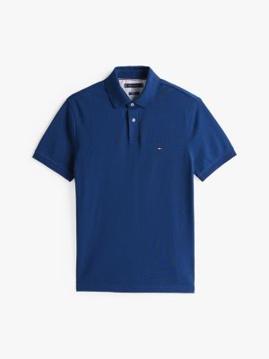 blue 1985 collection regular fit polo shirt for men tommy hilfiger