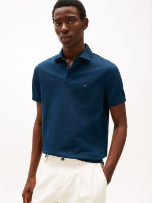 polo 1985 collection coupe standard blue pour hommes tommy hilfiger