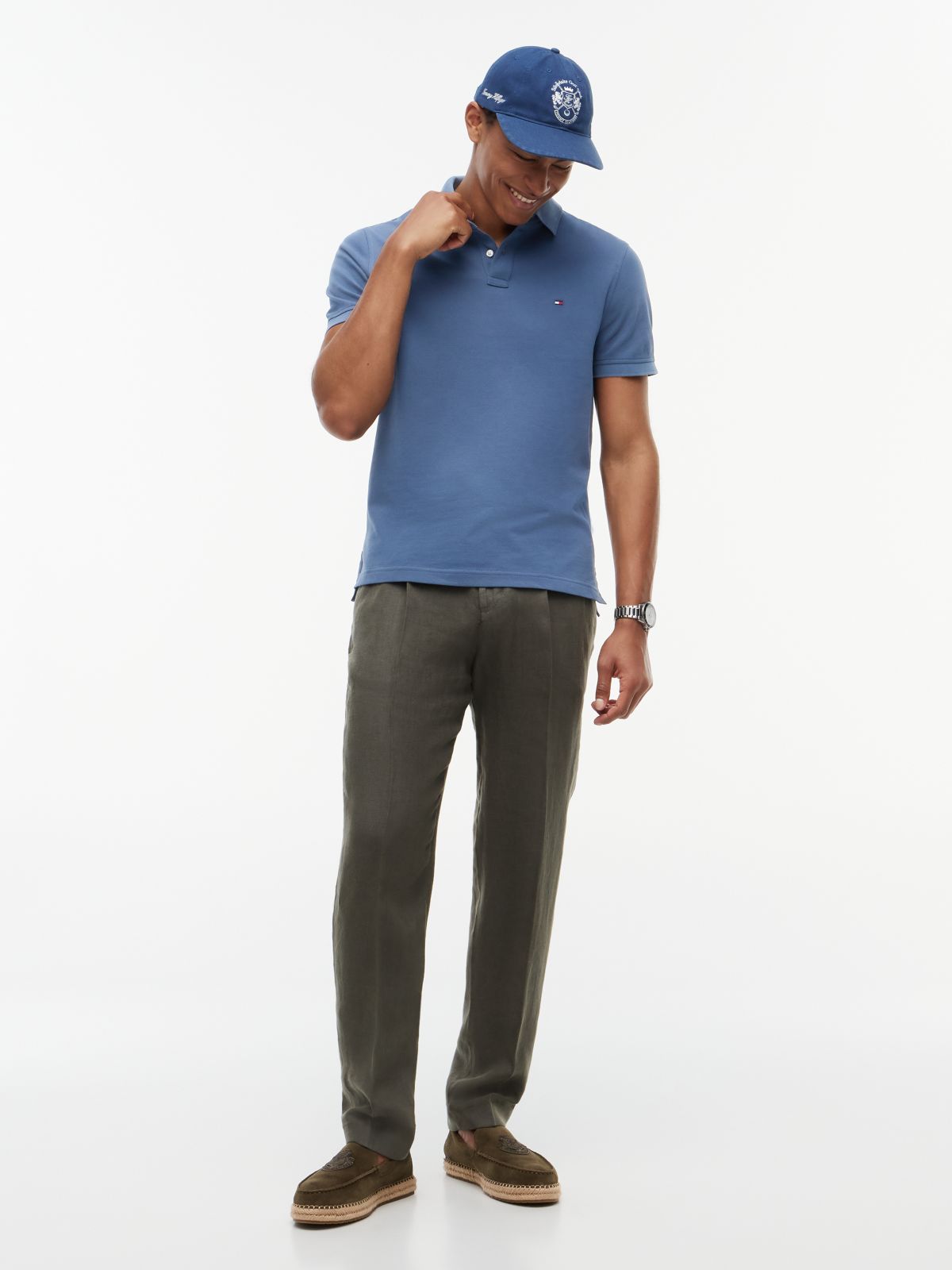 1985 Regular Fit Pique Polo Shirt — Blue