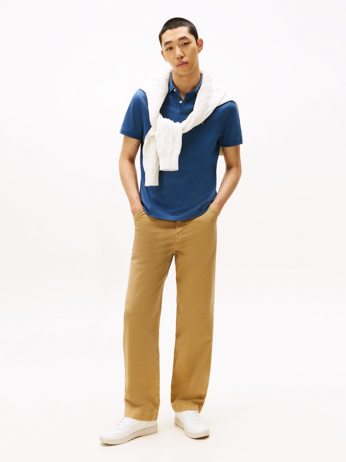 1985 Regular Fit Pique Polo Shirt — Blue