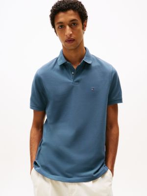 polo 1985 collection coupe standard blue pour hommes tommy hilfiger