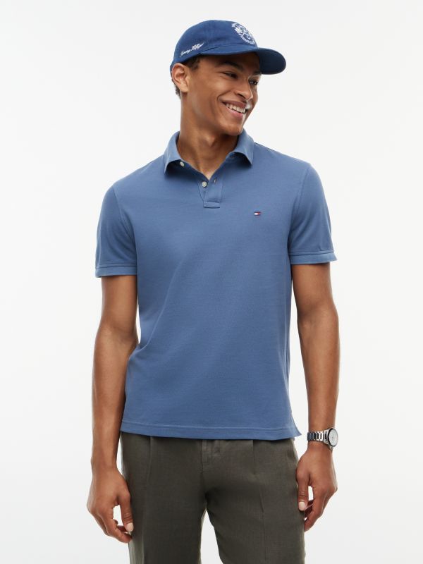 1985 Regular Fit Pique Polo Shirt — Blue