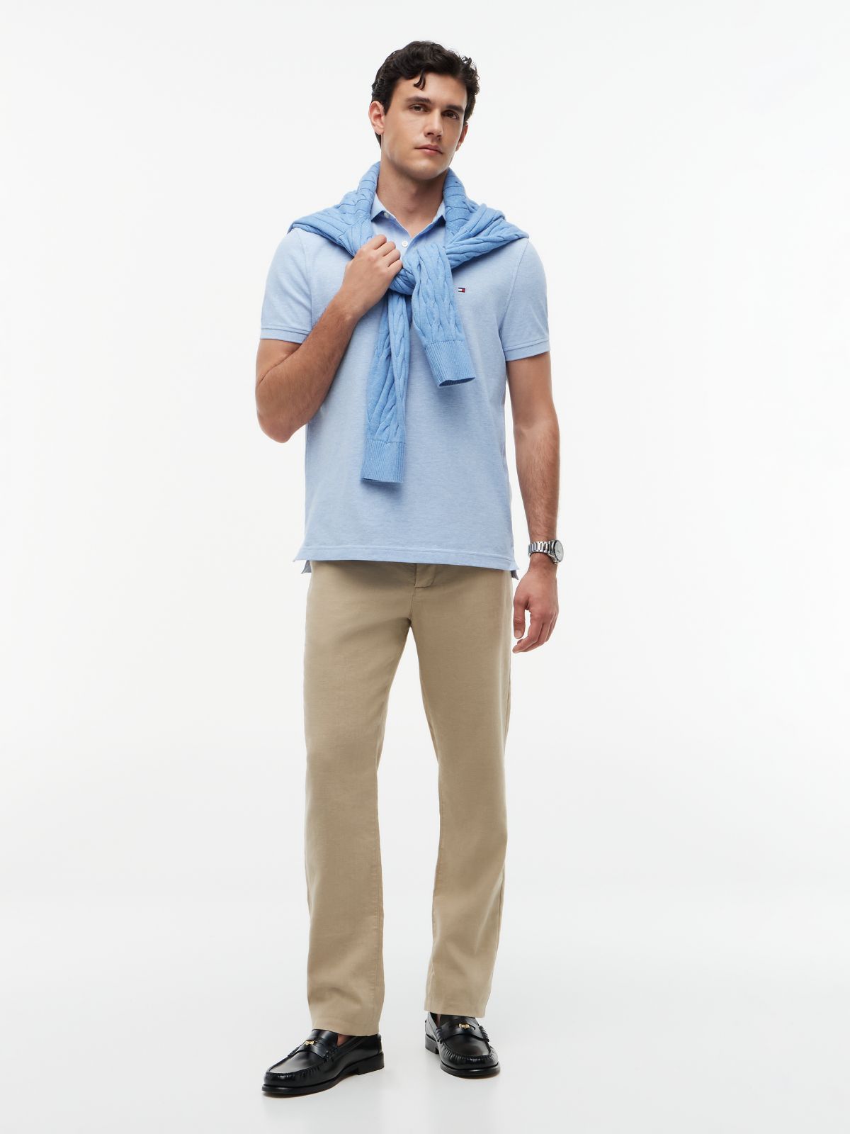 1985 Regular Fit Pique Polo Shirt — Blue