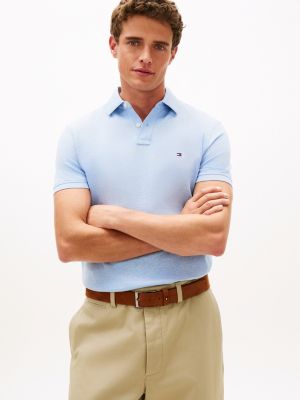 blue 1985 regular fit piqué-poloshirt für herren - tommy hilfiger