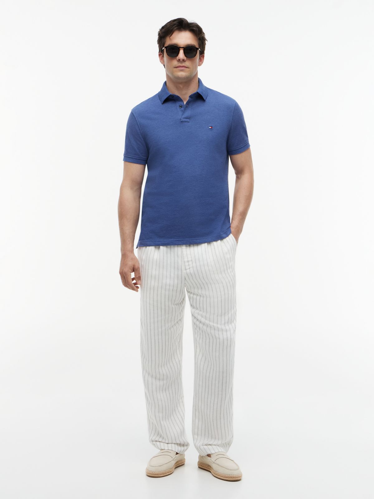 1985 Regular Fit Pique Polo Shirt — Blue