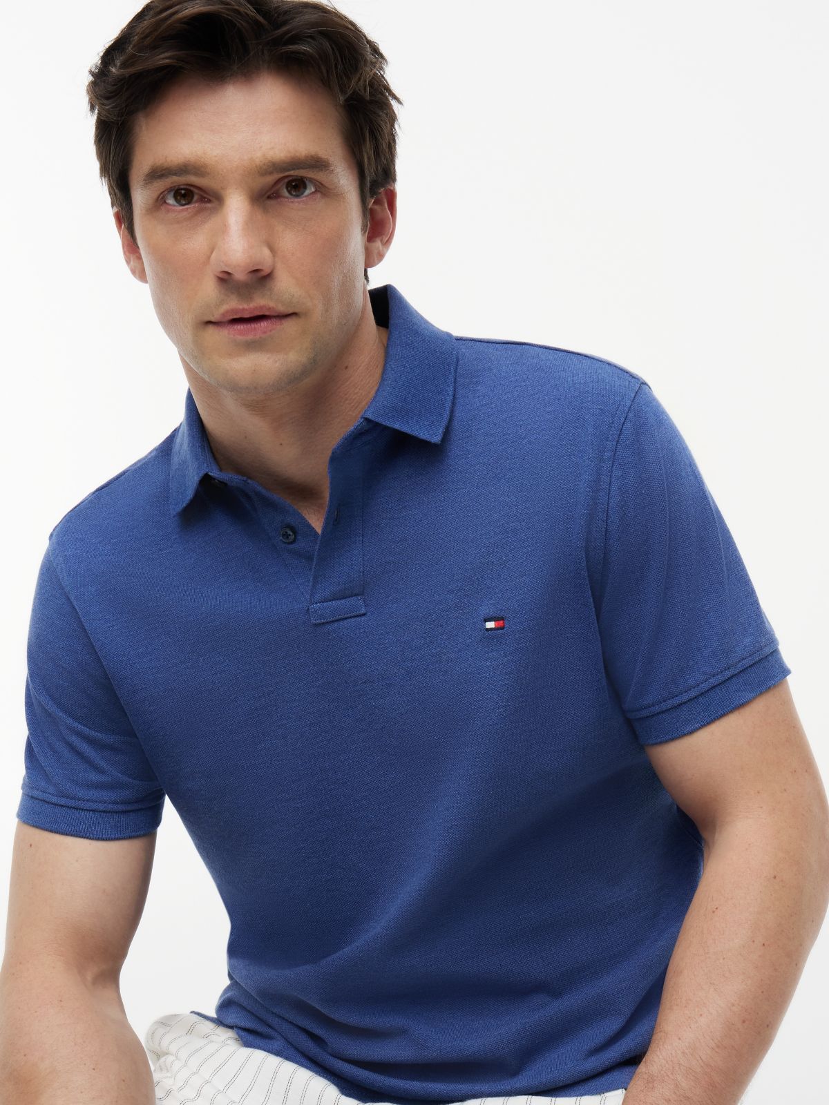 1985 Regular Fit Pique Polo Shirt — Blue