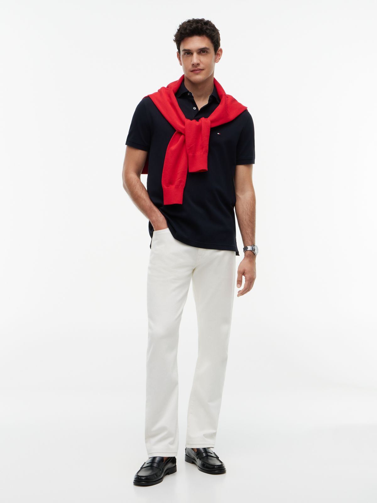 1985 Regular Fit Pique Polo Shirt — Blue