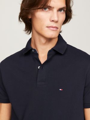 blue 1985 collection regular fit polo shirt for men tommy hilfiger