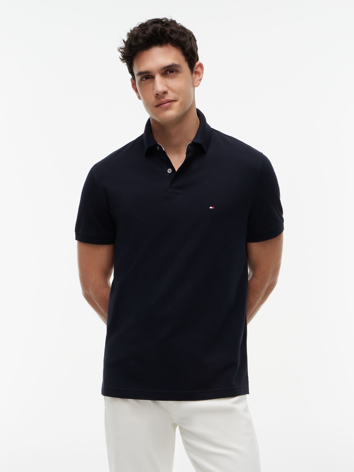 1985 Regular Fit Pique Polo Shirt — Blue