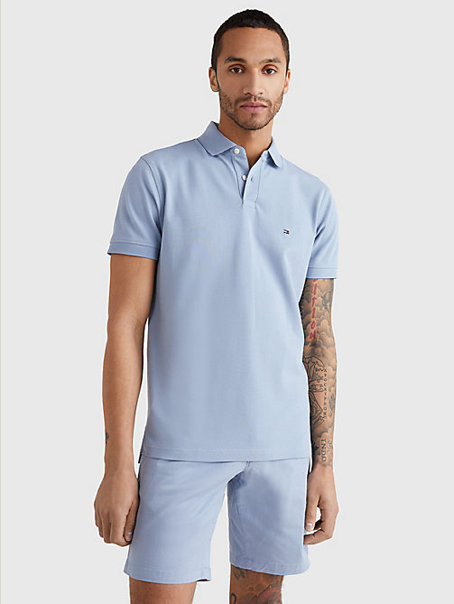blue 1985 collection th flex polo for men tommy hilfiger