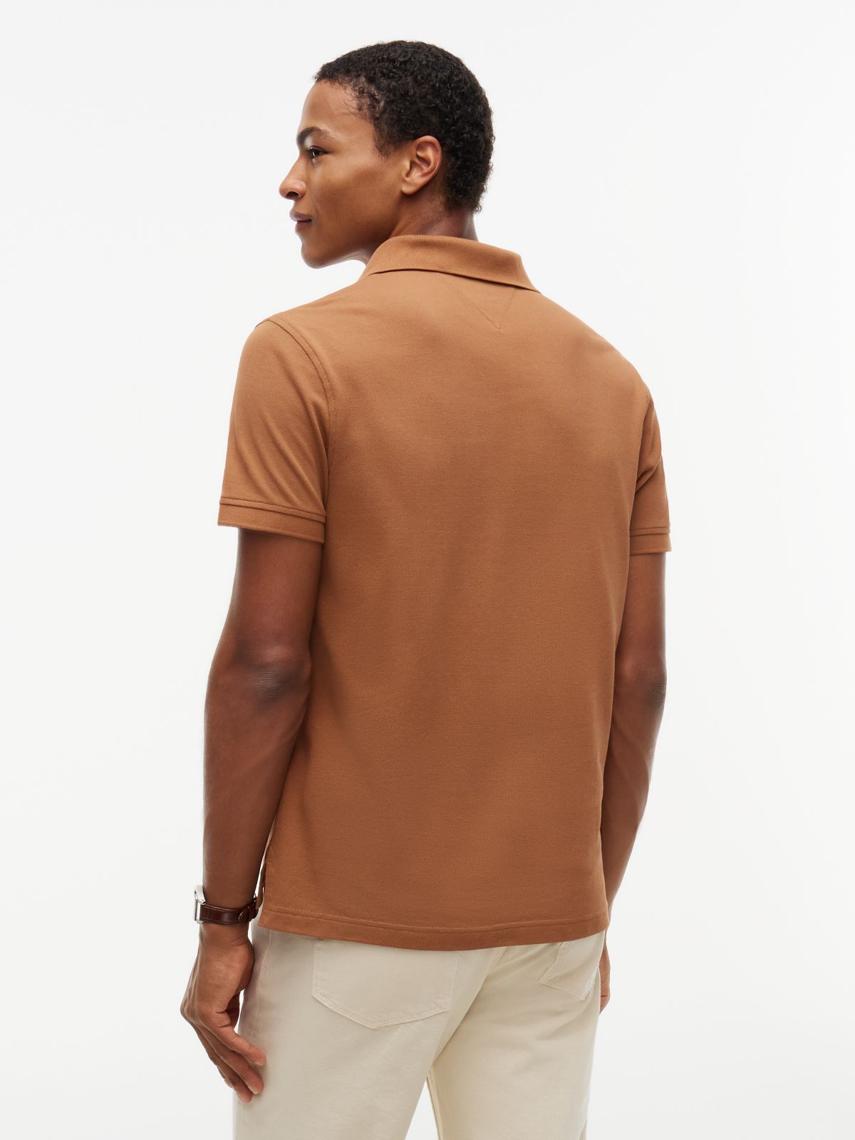 1985 Regular Fit Pique Polo Shirt — Brown