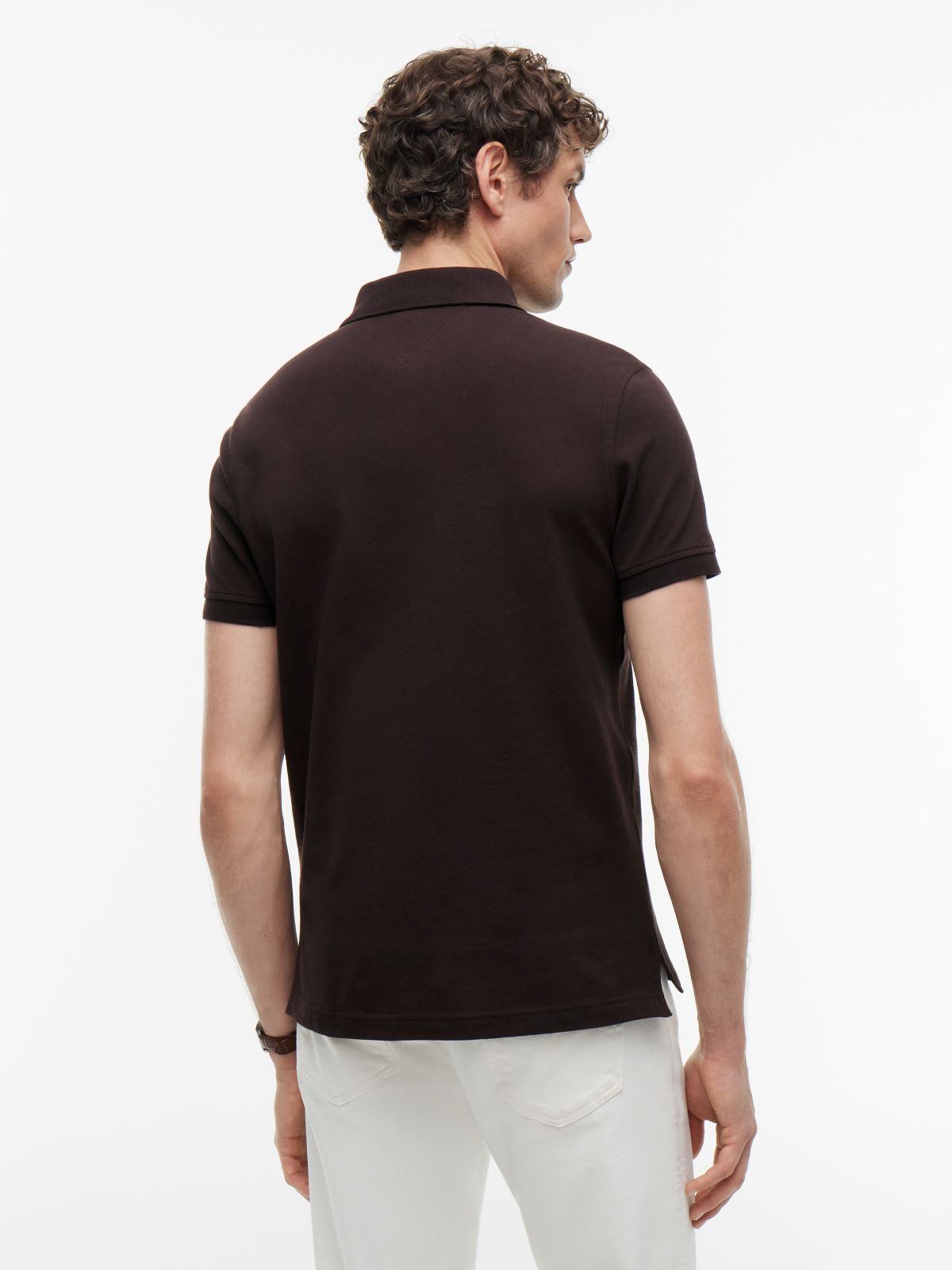1985 Regular Fit Pique Polo Shirt — Brown