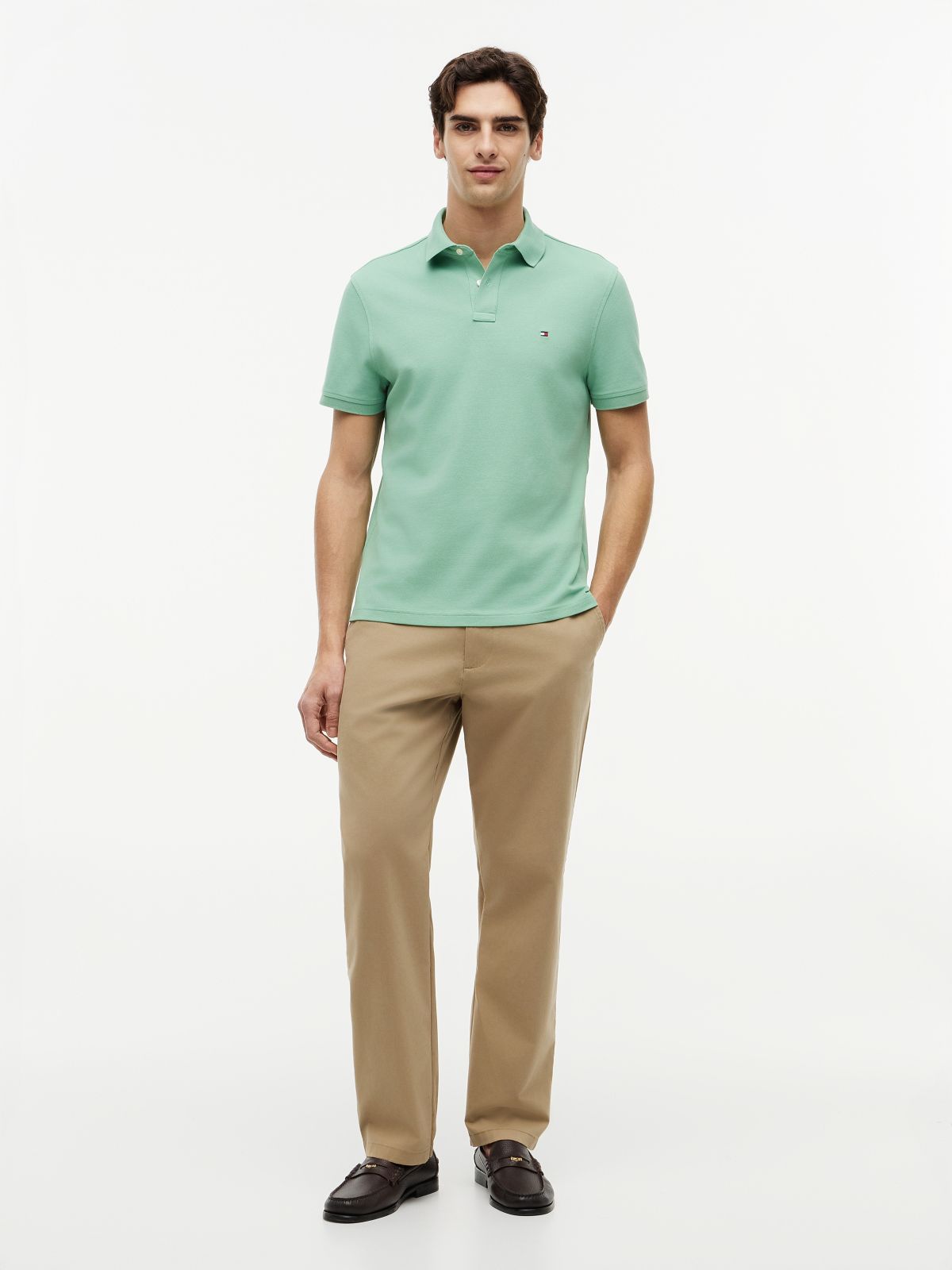 1985 Regular Fit Pique Polo Shirt — Green