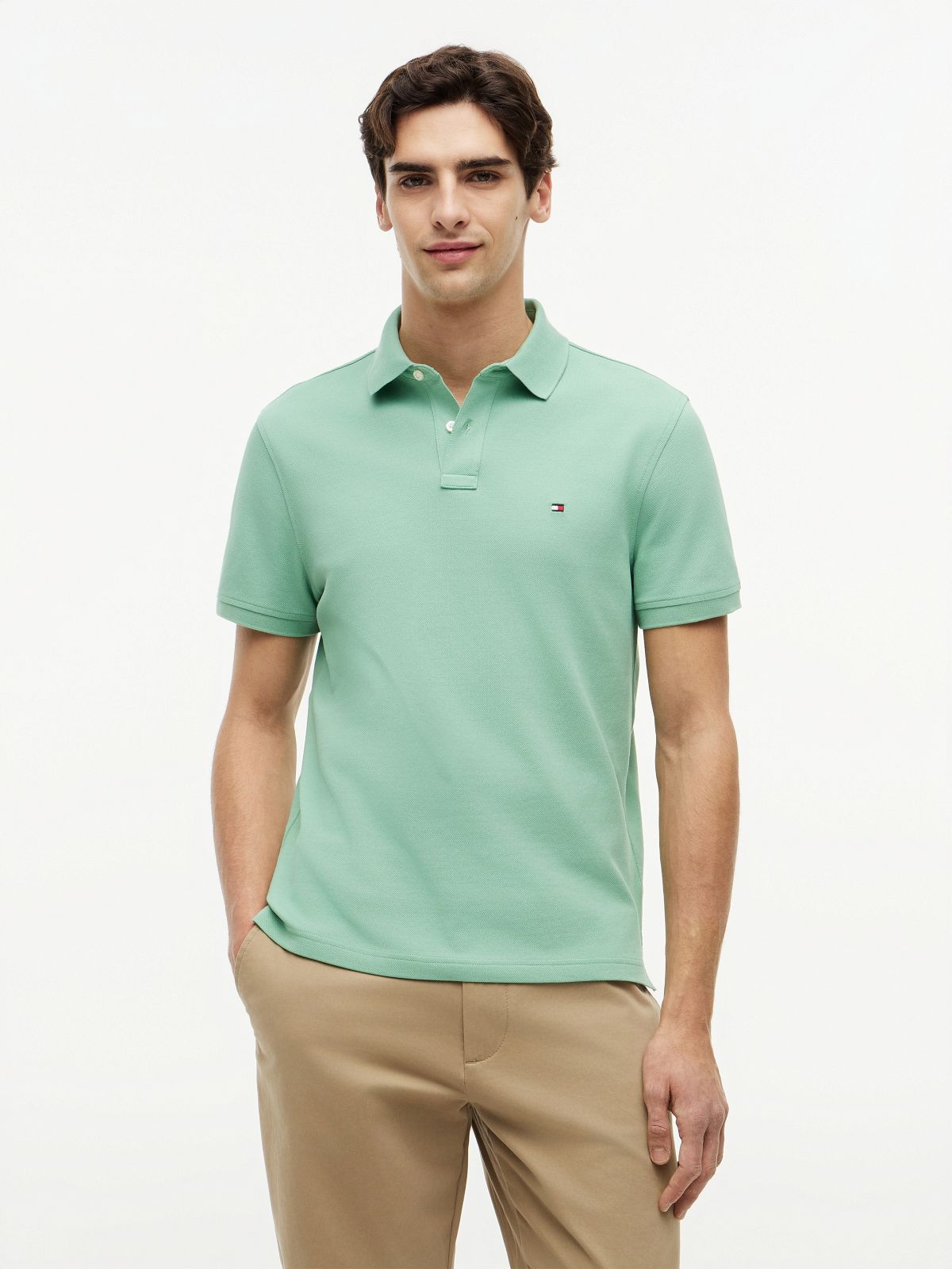 1985 Regular Fit Pique Polo Shirt — Green