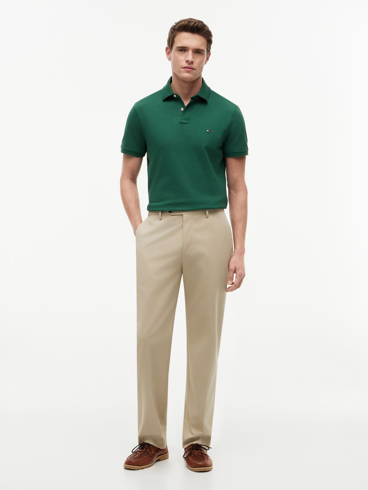 1985 Regular Fit Pique Polo Shirt — Green