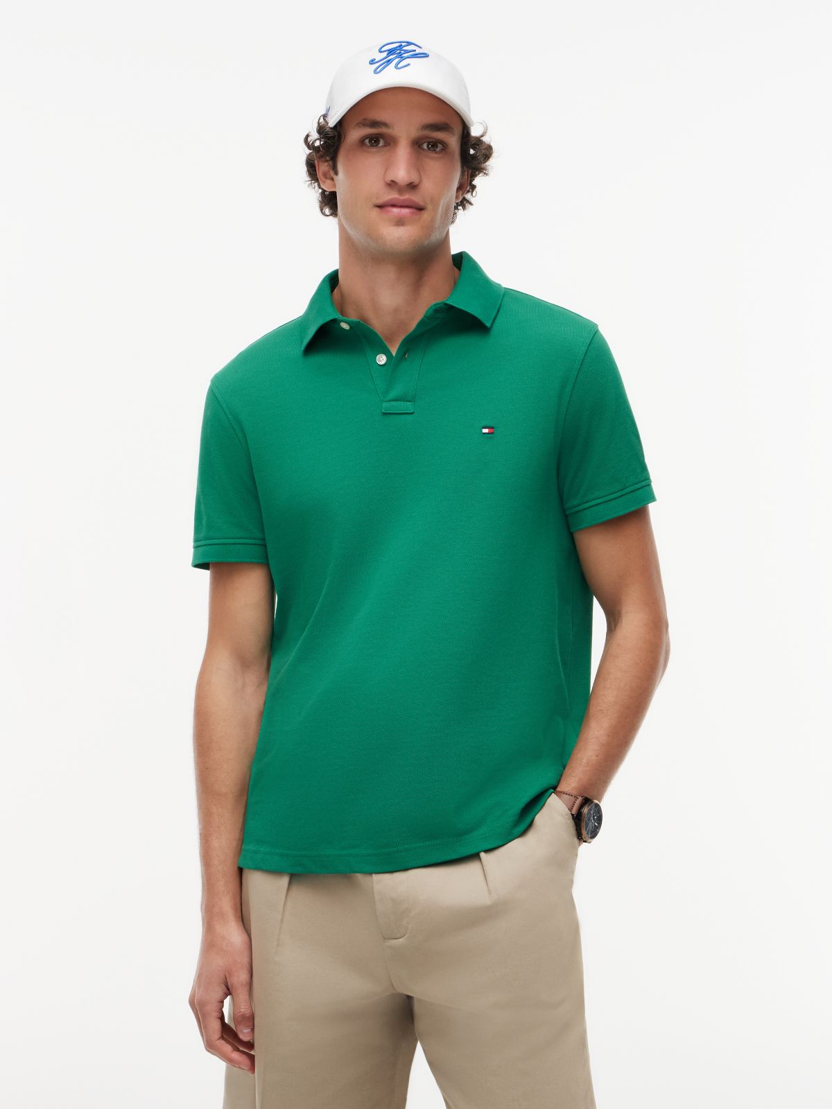 1985 Regular Fit Pique Polo Shirt — Green