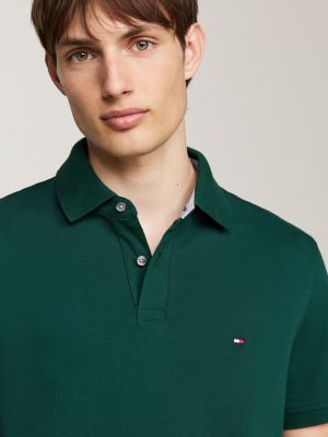 green 1985 collection regular fit polo shirt for men tommy hilfiger