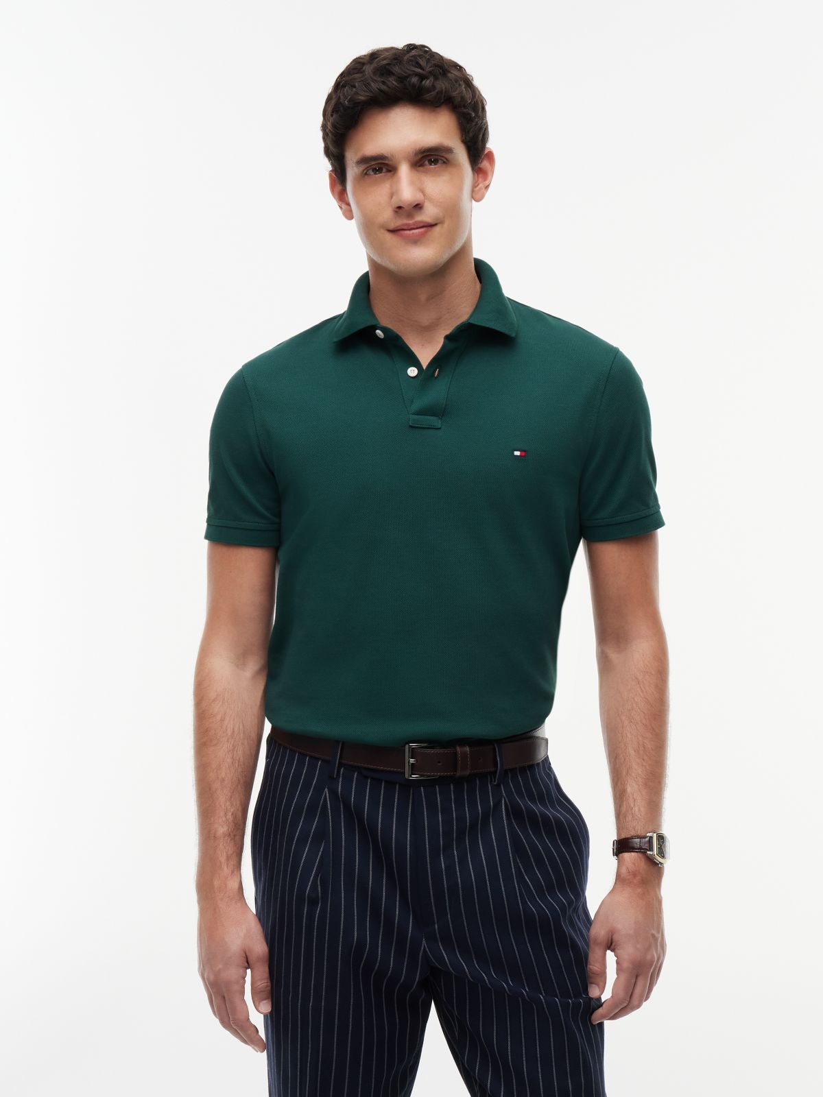 1985 Regular Fit Pique Polo Shirt — Green