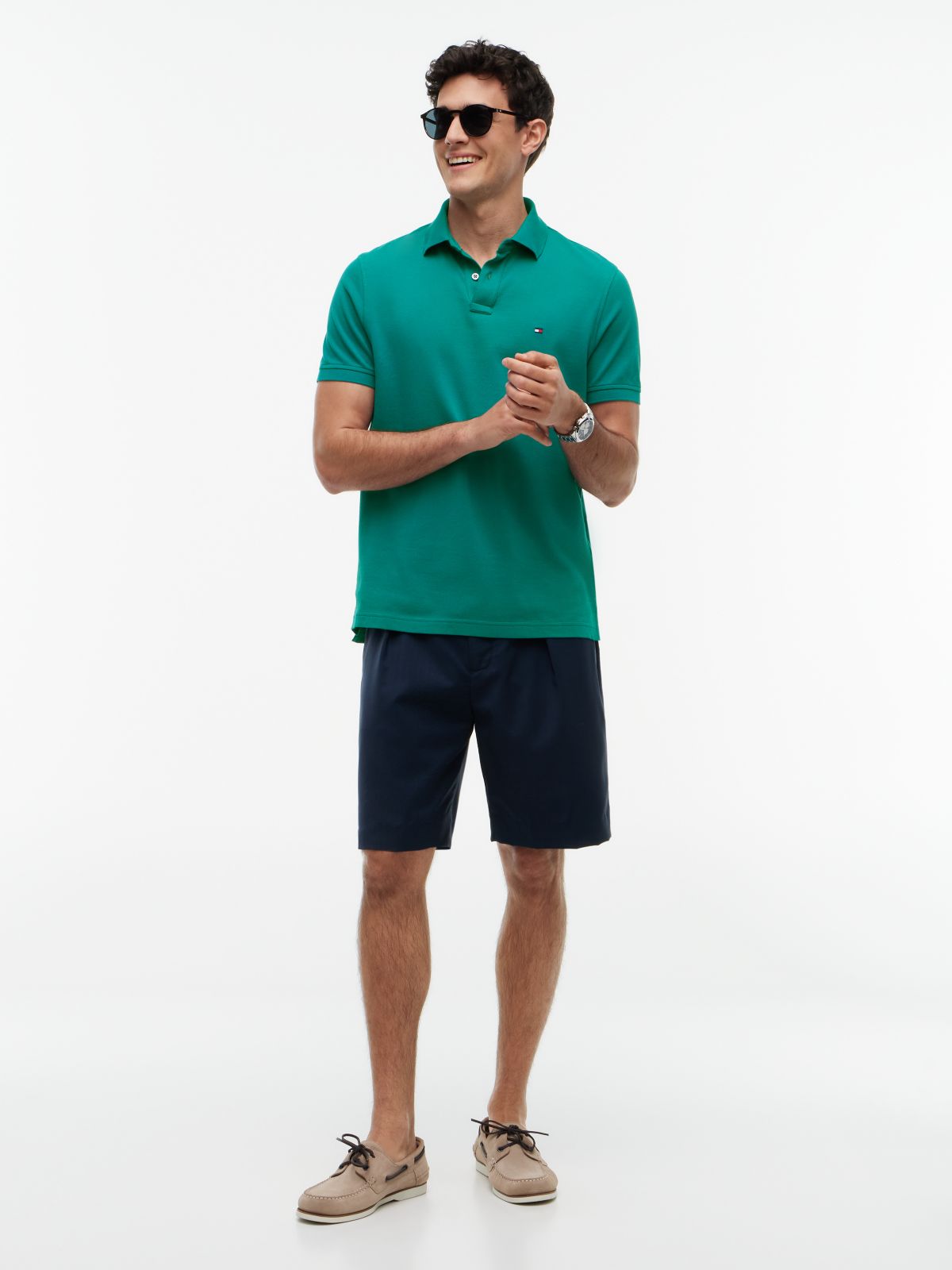 1985 Regular Fit Pique Polo Shirt — Green