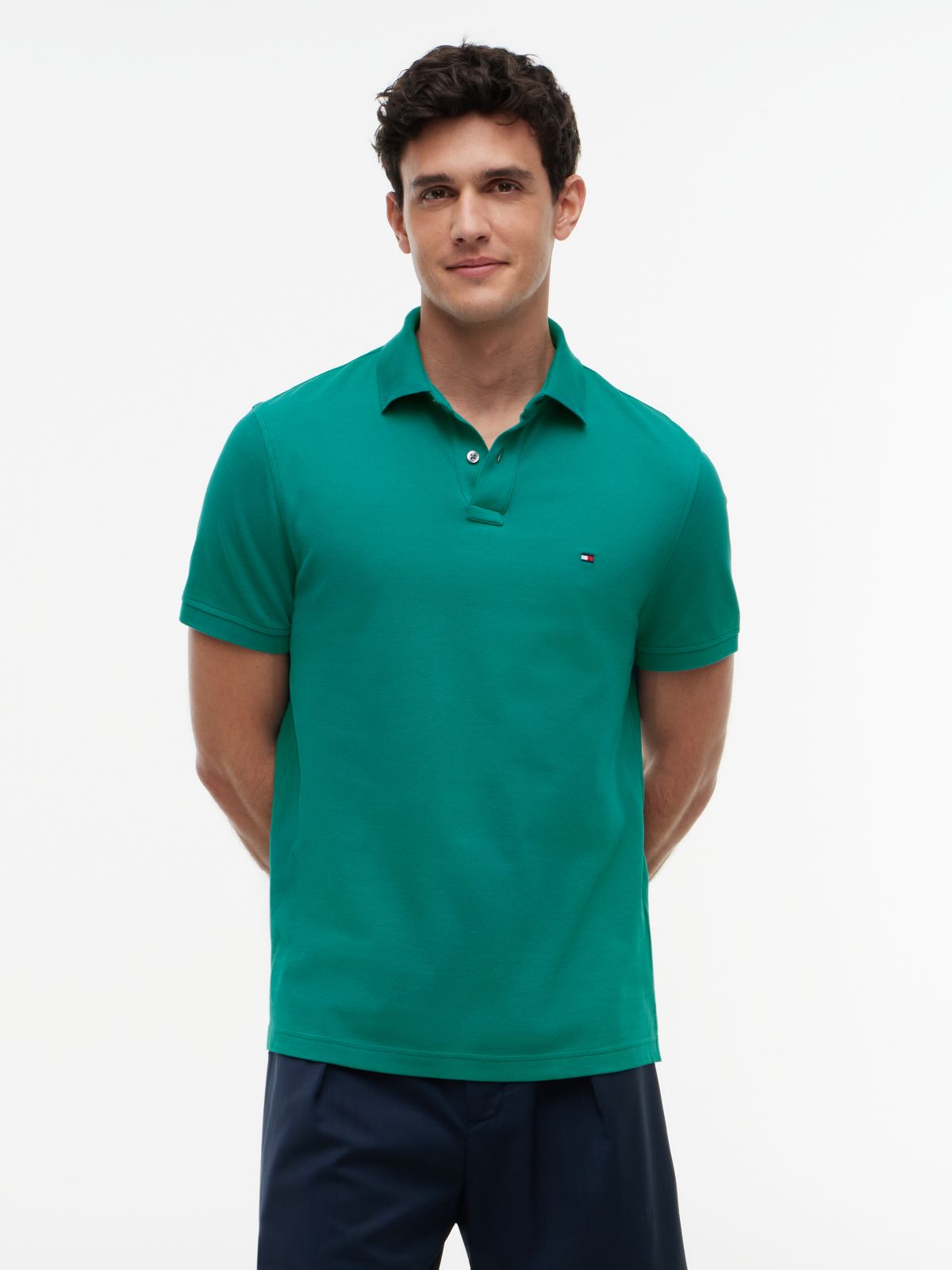 1985 Regular Fit Pique Polo Shirt — Green